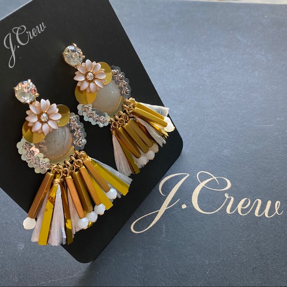 J. Crew fringe raffia earrings - Picture 2 of 5